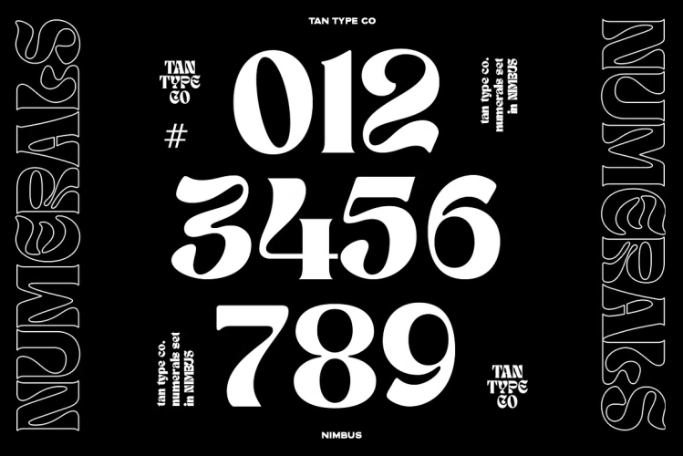 TAN NIMBUS Font free download preview 7 – Display Fonts font