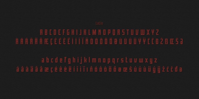TD Pobeda Font free download preview 3 – Display Fonts font