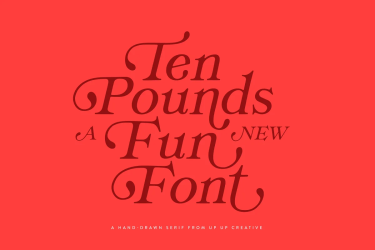 Ten Pounds A Hand-Drawn Font free download – Serif Fonts font preview
