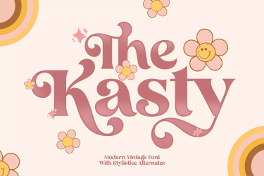 The Kasty Vintage Font free download – Display Fonts font preview