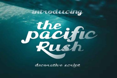 The Pacific Rush Font free download – Professional font preview