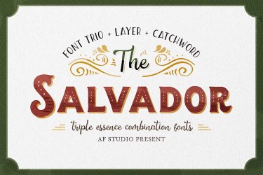 The Salvador Font free download – Serif Fonts font preview
