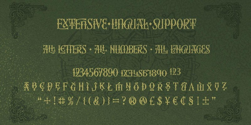 Third Reign Font Family free download preview 4 – Font Family font
