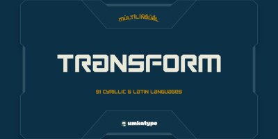 Transform Font free download – Transform Font font preview