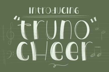 Truno Cheer Font free download – Sans Serif Fonts font preview