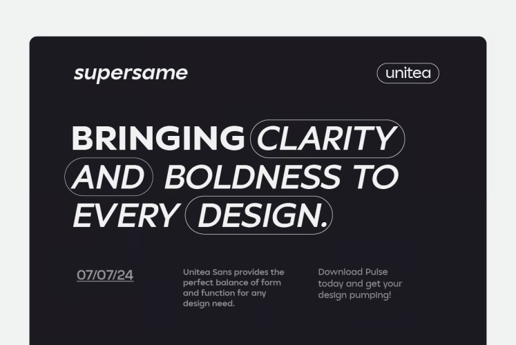 Unitea Font free download preview 4 – Sans Serif Fonts font