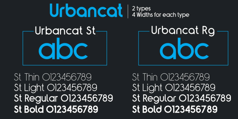 Urbancat Font Family free download preview 3 – Sans Serif Fonts font
