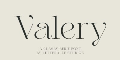 Valery Font free download – Modern font preview