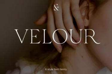 Velour Font free download – Modern font preview