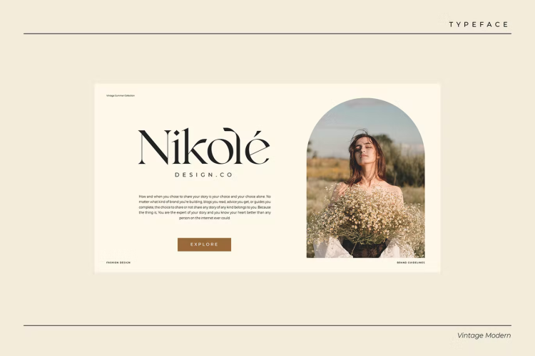Vensfolk Font free download preview 3 – Serif Fonts font