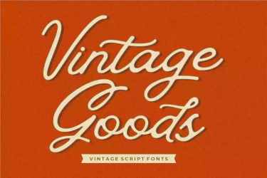 Vintage Goods Font free download – Script And Handwritten font preview