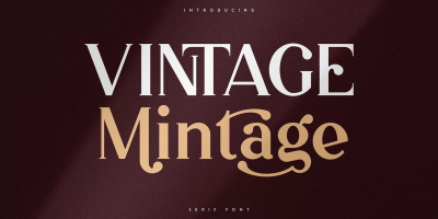 Vintage Mintage Font free download – Retro font preview