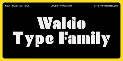 Waldo Font Family free download – Display Fonts font preview