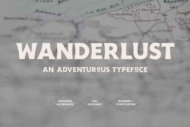 Wanderlust Travel Font free download – Serif Fonts font preview