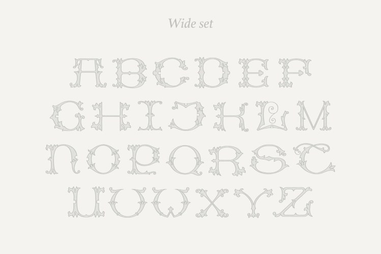Wedding Monograms Fonts Set free download preview 5 – Display Fonts font