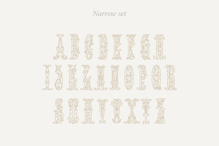 Wedding Monograms Fonts Set free download preview 6 – Display Fonts font