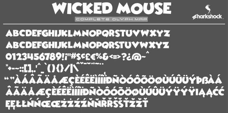 Wicked Mouse Font free download preview 1 – Serif Fonts font