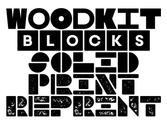 Woodkit Print Pro Font Family free download – Playful font preview