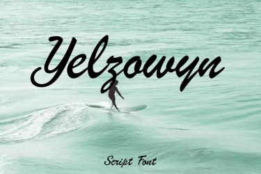 Yelzowyn Script Font free download – Yelzowyn Script Font font preview