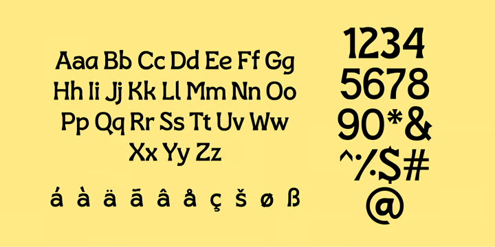 Zafrada Font Family free download preview 2 – Display Fonts font