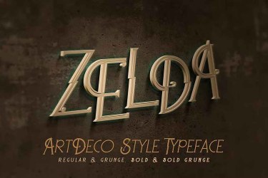 Zelda ArtDeco Font free download – Zelda Artdeco Font font preview