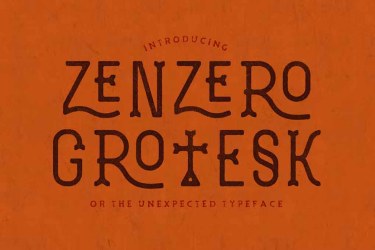 Zenzero Grotesk Typeface Font free download – Zenzero Grotesk Typeface Font font preview