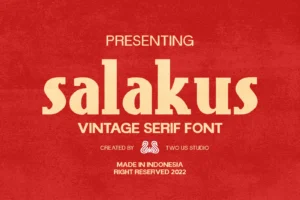 Salakus Vintage Font
