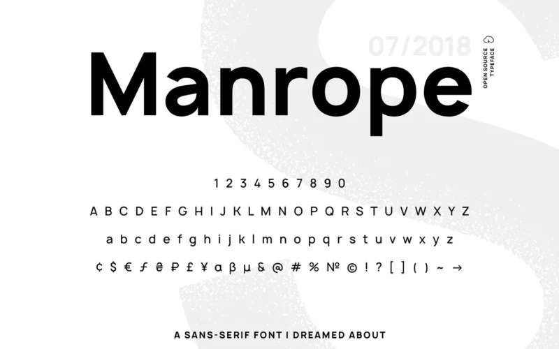 Manrope Font Family