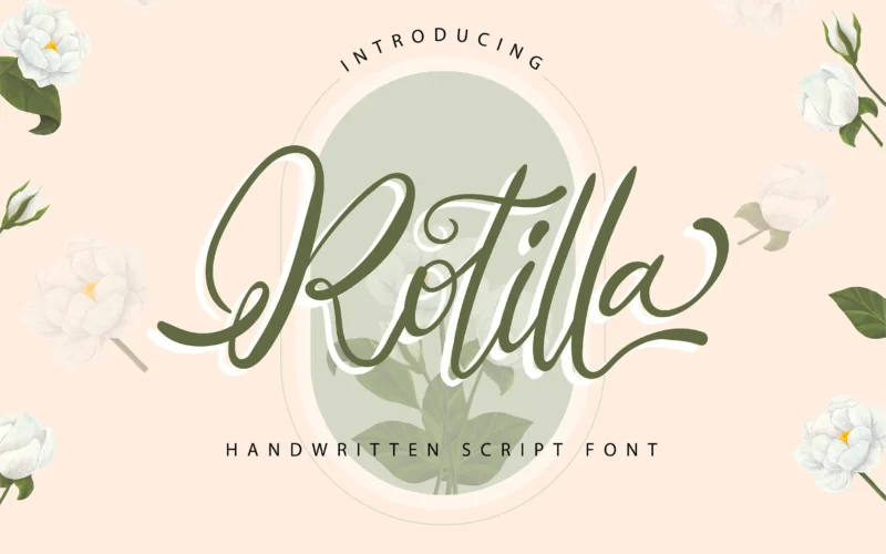 Rotilla Handwritten Script Font